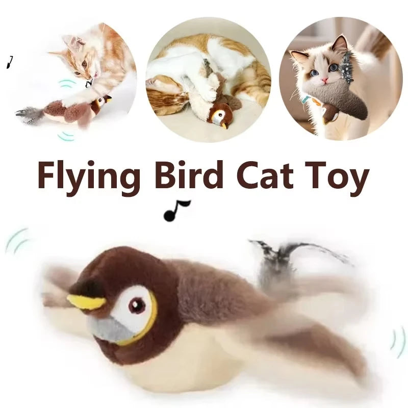 PawCatz™ Interactive Cat Toy Flapping Bird