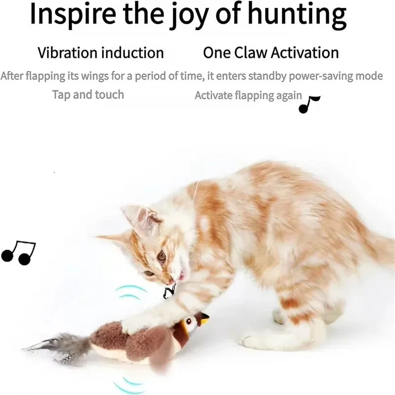 PawCatz™ Interactive Cat Toy Flapping Bird
