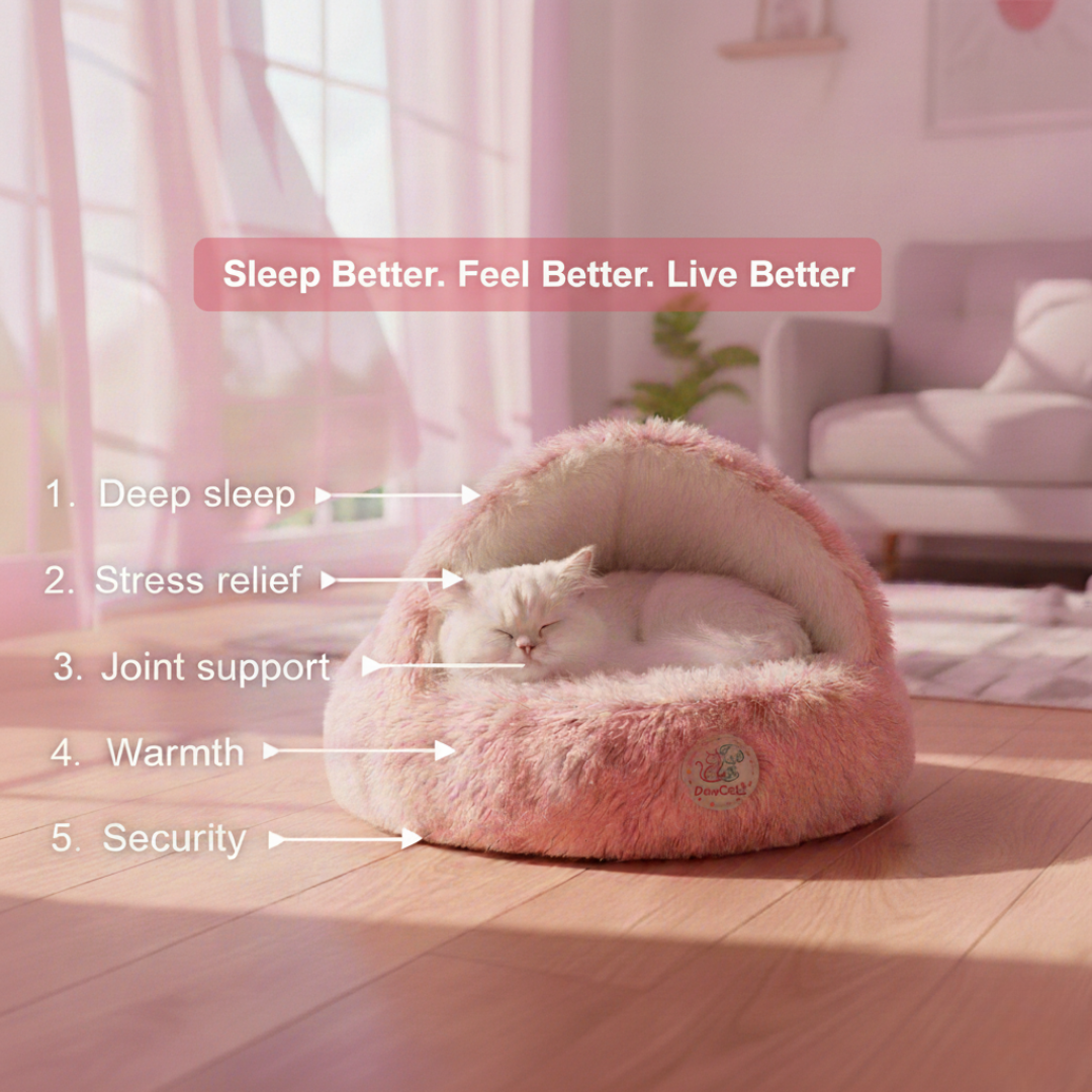 PawCatz™ CozyShell Nest Bed