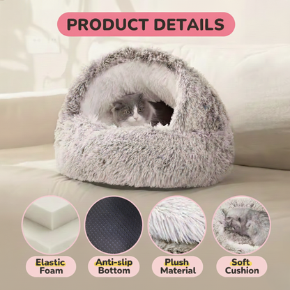 PawCatz™ CozyShell Nest Bed