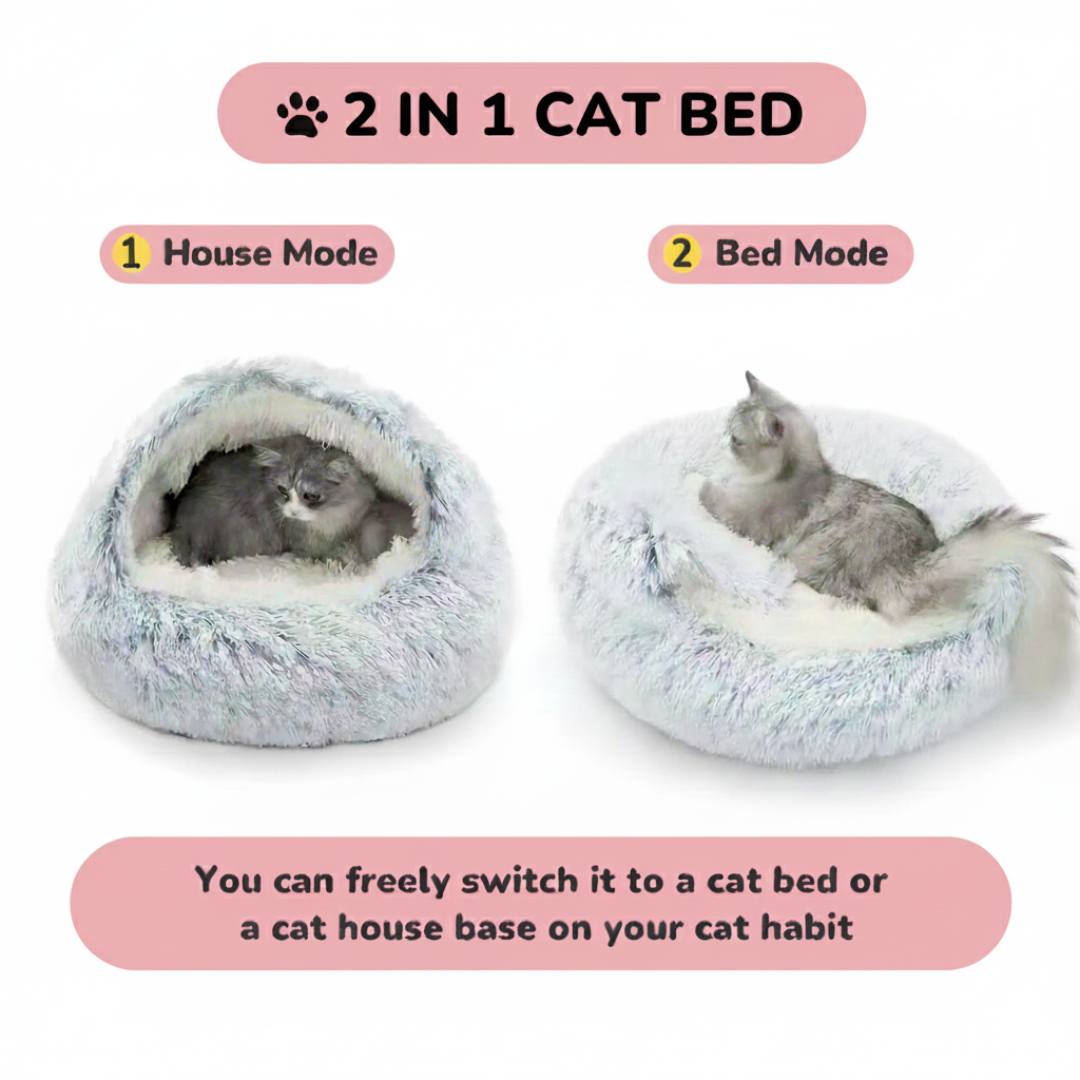 PawCatz™ CozyShell Nest Bed