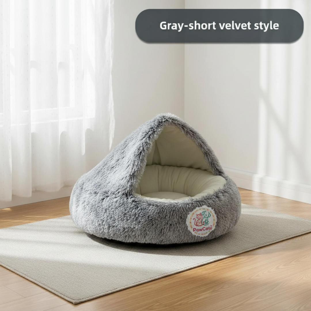 PawCatz™ CozyShell Nest Bed