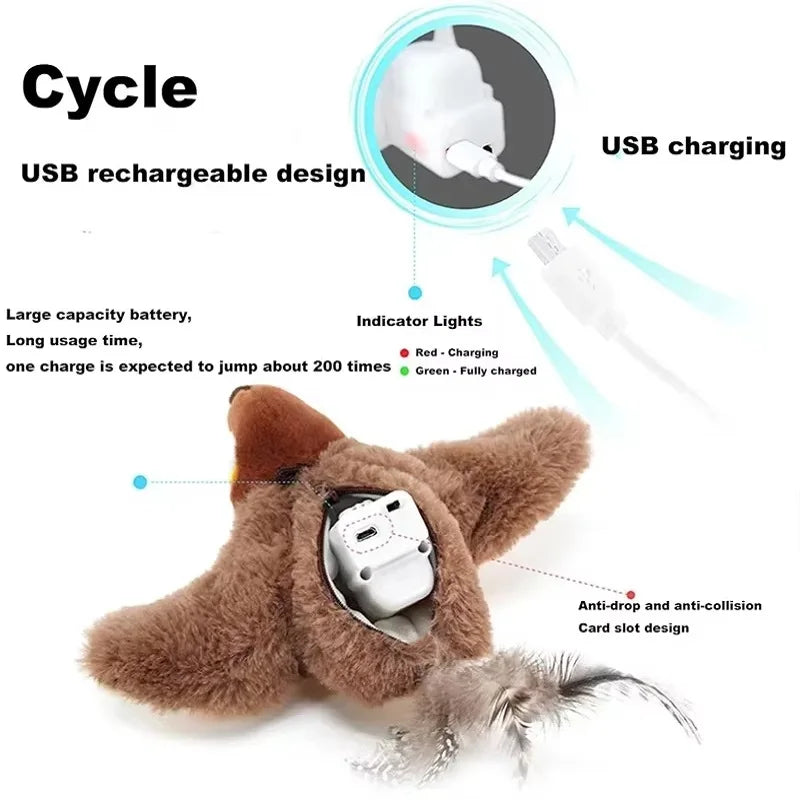 PawCatz™ Interactive Cat Toy Flapping Bird